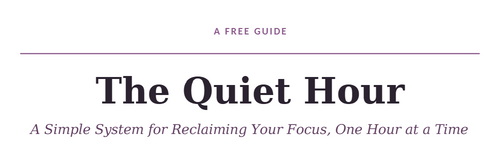 The quiet hour (Free E-book)